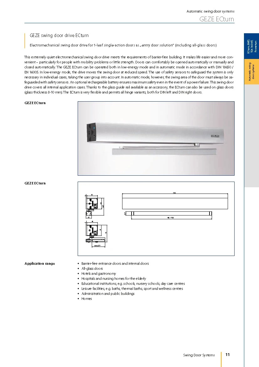 GEZE ECTURN 自動門弓器 圖片 2